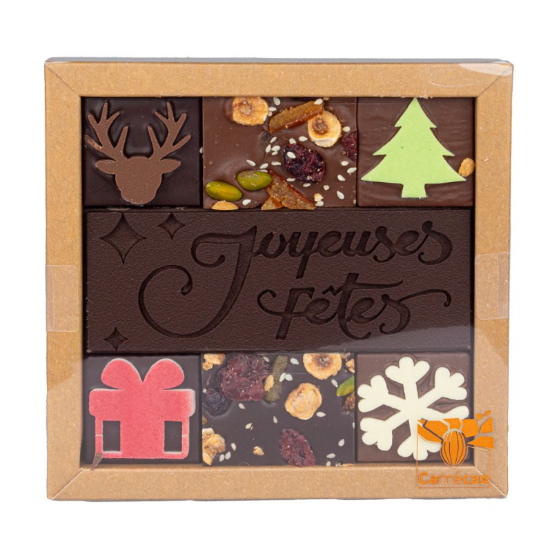 Coffret chocolat "Joyeuses Fêtes"